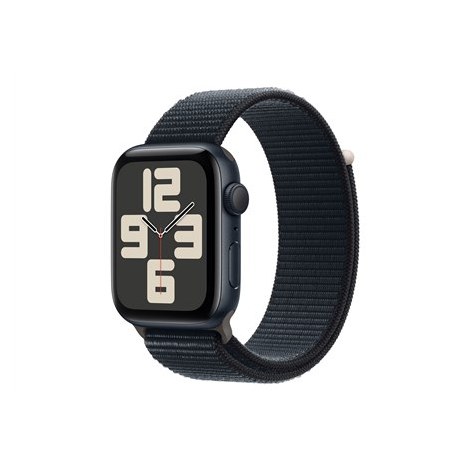 Inteligentny zegarek Apple SE (GPS) Aluminium Midnight 44 mm Odbiornik Apple Pay GPS/GLONASS/Galileo/QZSS Wodoodporny
